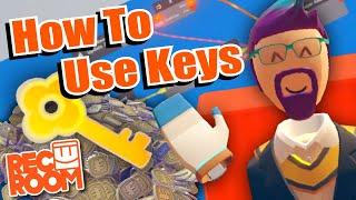 How To Use Keys In Rec Room | Rec Room Tutorial (Special Roles, VIP Areas, and Donations)