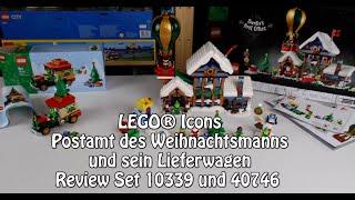 Review LEGO Postamt des Weihnachtsmannsund sein Lieferwagen (Icons Set 10339 und 40746)