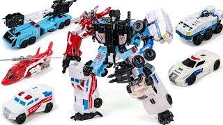 Transformers Generations Combiner Wars OverSized Protectobots Defensor Fire Rescue Car Robot Toys