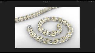 Jewelry chain CAD Design 3D With Rhino 5.0#rhino #gold #silver #india #riyadh