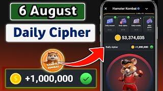 6 August Daily Cipher Hamster Kombat today 6 August Cipher code Daily Cipher Code