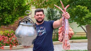 BEEF TAIL DELICATES. COW'S TAIL in the Afghan Kazan Pressure Cooker. Oxtail Stew