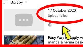 Youtube Upload Failed Problem ?