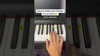 How to Make Your Friends Cry on Piano with just 5 Notes #easy #piano #tutorial