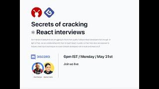 Secrets of cracking React interviews