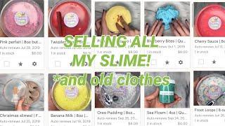 selling all my slime and old clothes! | *EVERYTHING MUST GO | Chloe Renee