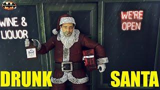 Drunk Mall Santa Ricky LeBlanc PENGUIN THUG ARKHAM ORIGINS Naughty Nice Fresh Monkey Figure Review