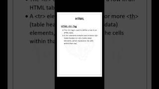 HTML tr Tag | S Code Hub #shorts #html