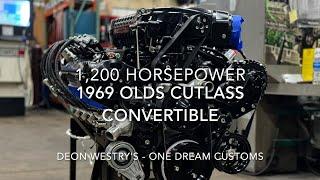 1,200 HP, 1969 Olds Cutlass Convertible #donk #forgiato #horsepower #supercharged