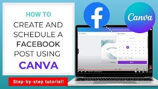 How to create and schedule a Facebook Post using Canva