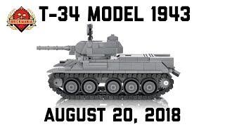 T-34 Model 1943 - Custom Military Lego