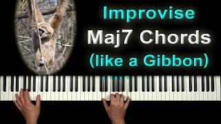 Improvise thrilling Jazz over the 'Major 7' Chords - (simple method)