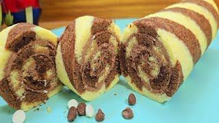 Bakery Style Roll Cake | Swiss Roll Cake Design |  Swiss Roll Cake Recipe | How to make Swiss roll