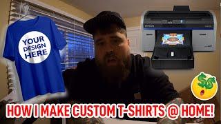 Custom T-Shirts At Home.. Intro to Epson F2100 DTG Printer Setup