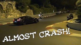 Nissan GTR Drift in Monaco - NEAR CRASH!