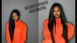 Kelsey's Updated Hair Routine | How I Straighten My Curly Hair | Tips, Tricks, & Tools