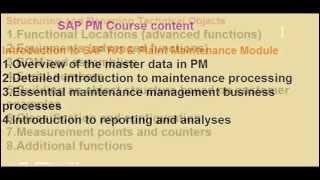 SAP PM Online training @Saplogic