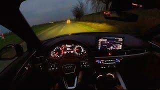 2021 AUDI A4 AVANT 35 TFSI 150 PS NIGHT POV DRIVE A67 PFUNGSTADT (60 FPS)