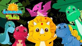 Partytime with our Dino Friends!  - Hop & stomp with the Cutiesaurus - Summer Tales Sensory