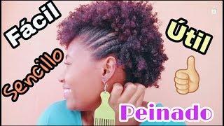 Peinado HERMOSO y RÁPIDO para tu afro CORTO