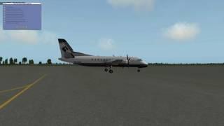 SAAB 340A in X-Plane from KSTS to KSBP