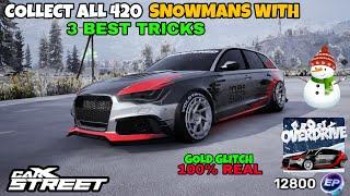 CarX Street - UPDATE 1.8.1 | How to Collect all 420 Snowmans fast? (4K 60fps)