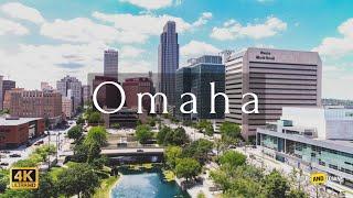 Omaha Nebraska  in 4K Video by Drone - Omaha United States