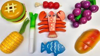 Satisfying Video With Sound | How to Cutting Fruits and vegetables | mixing Eggplant, Durian, Banana