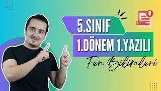 5.SINIF FEN BİLİMLERİ 1.DÖNEM 1.YAZILI (AÇIK UÇLU)