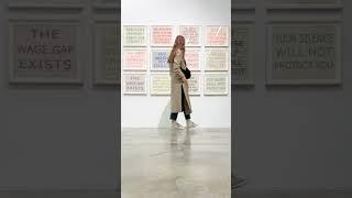 Ghada Amer: Paravent Girls at Tina Kim Gallery exhibition tour | ArtAsForm #artgallery #arteducation