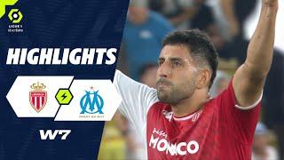 AS MONACO - OLYMPIQUE DE MARSEILLE (3 - 2) - Highlights - (ASM - OM) / 2023-2024