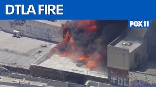 Large fire burns in downtown LA  | FOX 11 LA