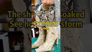 Every old thing deserves such a transformation.#bag #boots #restoration #transform
