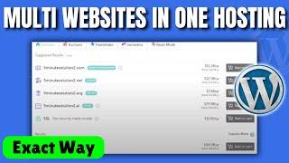 How to add multiple domain website with one hosting 2024 | Host Multi website