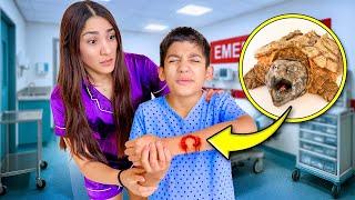 Our Son Got BIT by a TURTLE...