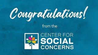 Congrats, Fr Bob! From the Center for Social Concerns