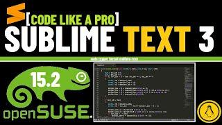 How to Install Sublime Text 3 on OpenSUSE 15.2 | Sublime Text for Linux | Sublime Text Editor Linux