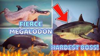 We finally fight THE FIERCE MEGALODON! | Wildcraft Ocean World #17