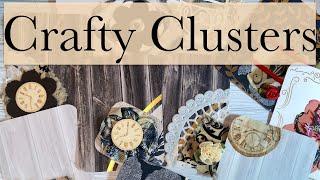 Using Scraps Making Clusters for Junk Journals and Cards - #craftyclusters with @SusanHilesCreates