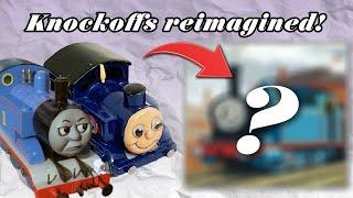 Redrawing Knockoff Train Figurines as Thomas Characters