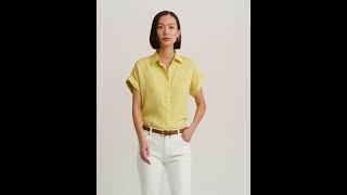 LAUREN Ralph Lauren Linen Dolman-Sleeve Shirt SKU: 9106596