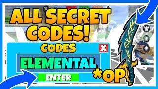 ALL VALID AND INVALID CODES IN ELEMENTAL POWER SIMULATOR | Roblox