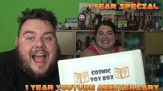 1 Year Youtube Anniversary Special - Cosmic Toys Mystery Anniversary Box! (SuperSorrell)