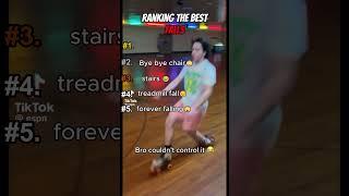 Ranking the top 5 best falls  #viralvideo#funny #fail