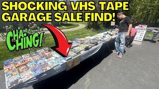 The VHS TAPE GARAGE SALE FIND that SHOCKED THE WORLD!