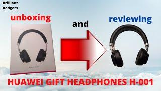 Unboxing and Reviewing H-001 Huawei Gift Headphones