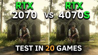 RTX 2070 vs RTX 4070 SUPER | Test In 20 Games at 1440p | 2024