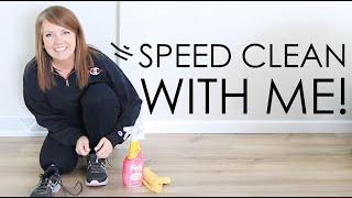 Speed Clean With Me! (21 tips to clean FASTER!)