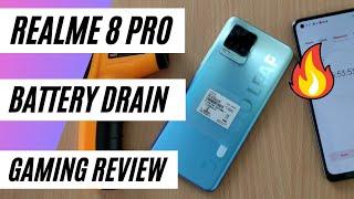 Realme 8 Pro Battery Drain Test || PUBG Kr Gaming Review || Heating Test