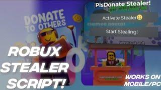 PLS  DONATE SCRIPT  | ROBUX STEALER SCRIPT (WINTER UPDATE️️)